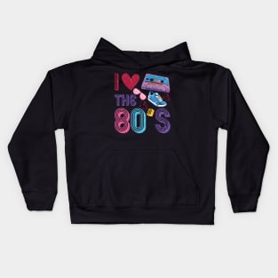 I LOVE THE 80s Kids Hoodie